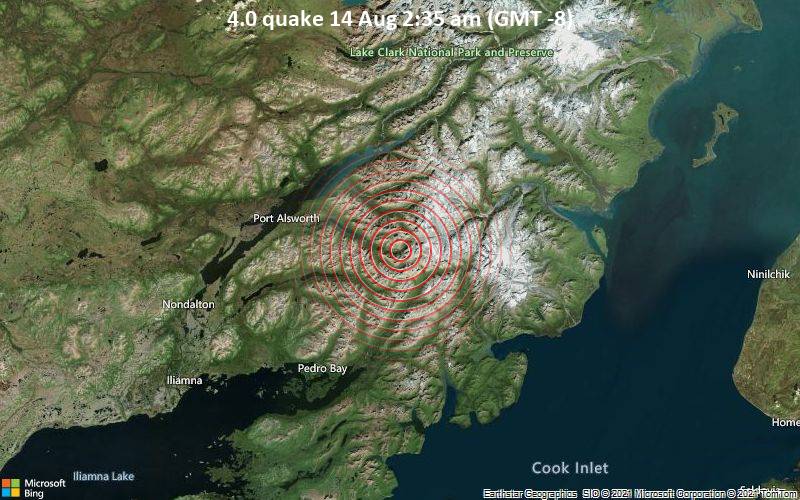 4.0 quake 14 Aug 2:35 am (GMT -8)