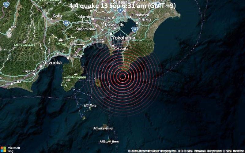 4.4 quake 13 Sep 6:31 am (GMT +9)