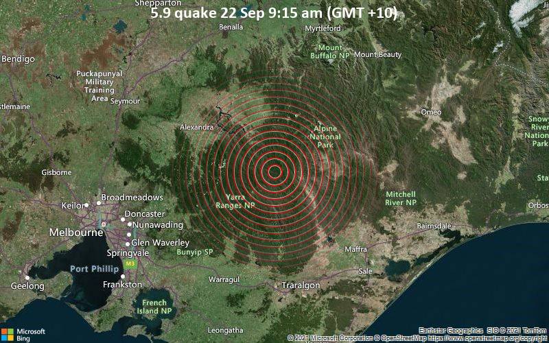 5.9 quake 22 Sep 9:15 am (GMT +10)