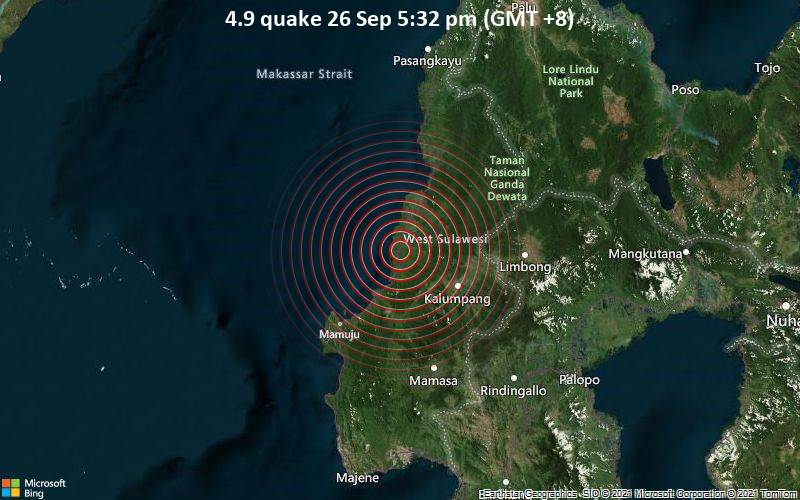 4.9 quake 26 Sep 5:32 pm (GMT +8)