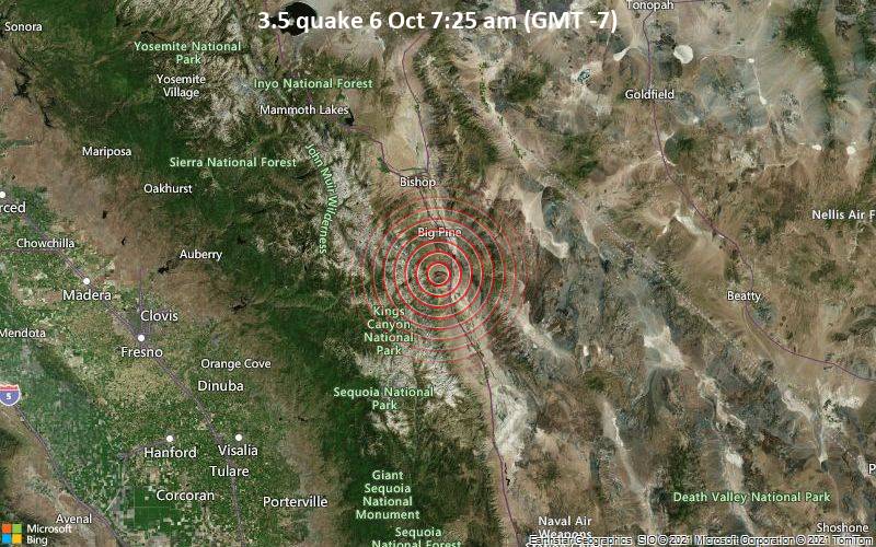 3.5 quake 6 Oct 7:25 am (GMT -7)