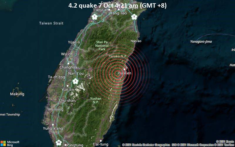 4.2 quake 7 Oct 4:21 am (GMT +8)