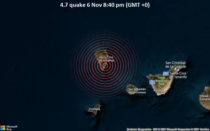 4.7 quake 6 Nov 8:40 pm (GMT +0)