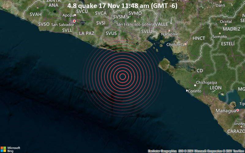 4.8 quake 17 Nov 11:48 am (GMT -6)