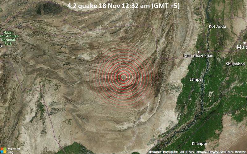 4.2 quake 18 Nov 12:32 am (GMT +5)