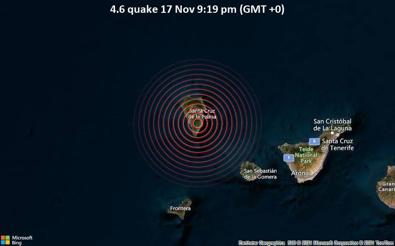 4.6 quake 17 Nov 9:19 pm (GMT +0)