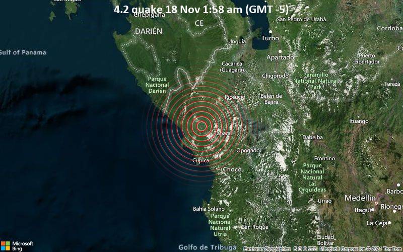 4.2 quake 18 Nov 1:58 am (GMT -5)