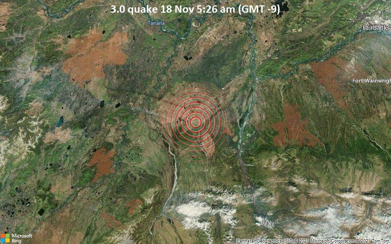 3.0 quake 18 Nov 5:26 am (GMT -9)