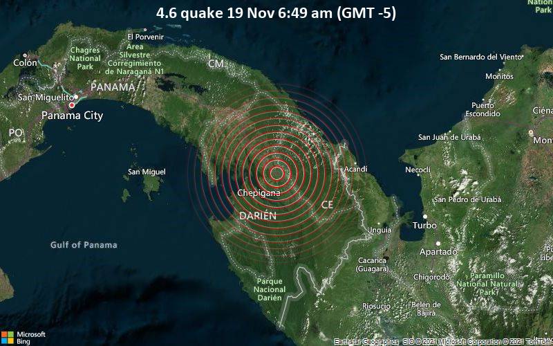 4.6 quake 19 Nov 6:49 am (GMT -5)