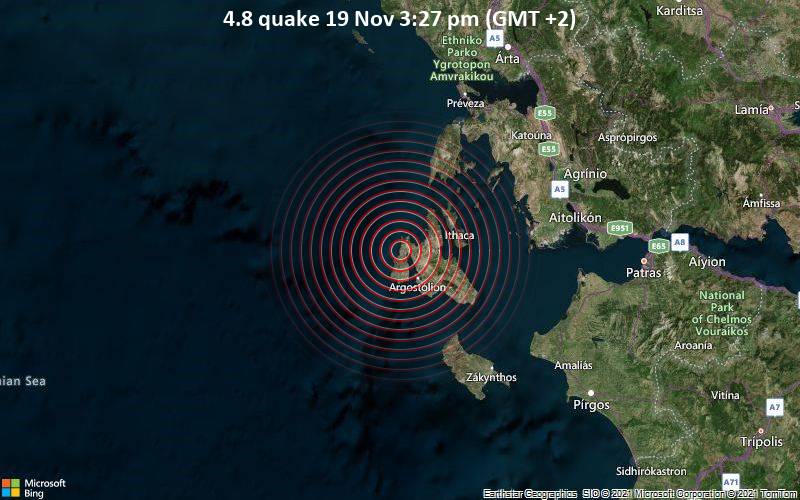 4.8 quake 19 Nov 3:27 pm (GMT +2)