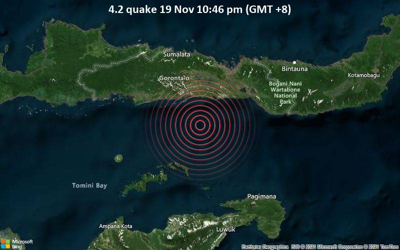 4.2 quake 19 Nov 10:46 pm (GMT +8)