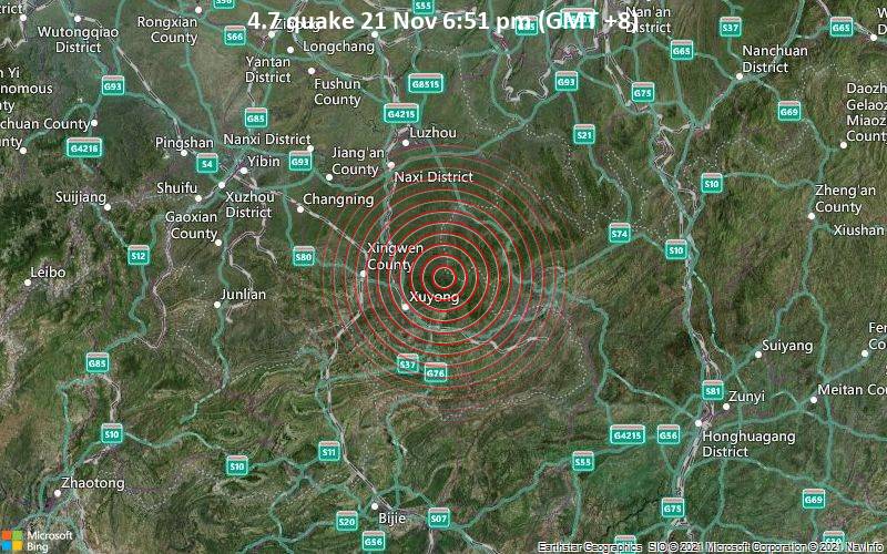 4.7 quake 21 Nov 6:51 pm (GMT +8)