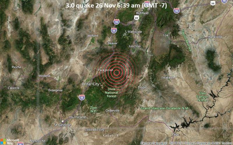 3.0 quake 26 Nov 6:39 am (GMT -7)