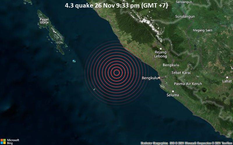4.3 quake 26 Nov 9:33 pm (GMT +7)