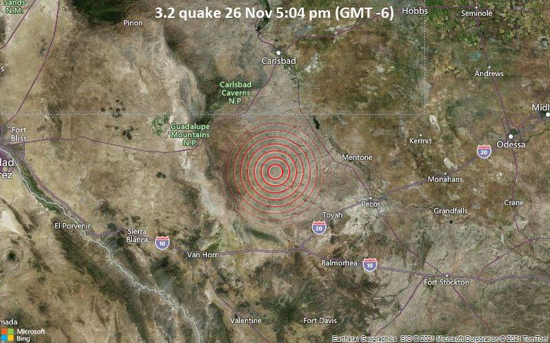 3.2 quake 26 Nov 5:04 pm (GMT -6)