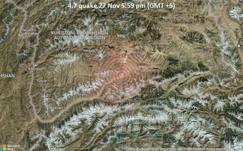 4.7 quake 27 Nov 5:59 pm (GMT +5)