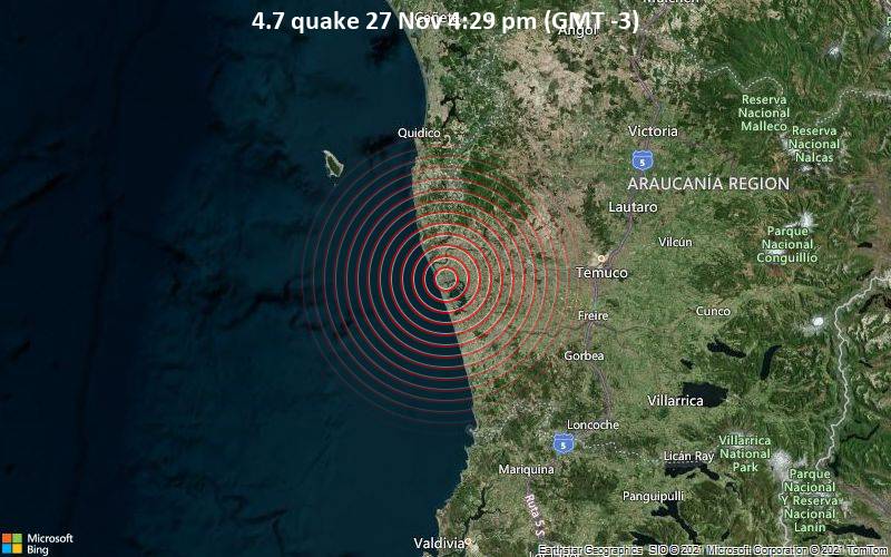 4.7 quake 27 Nov 4:29 pm (GMT -3)