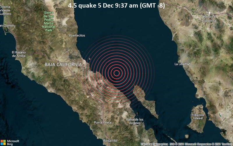 4.5 quake 5 Dec 9:37 am (GMT -8)