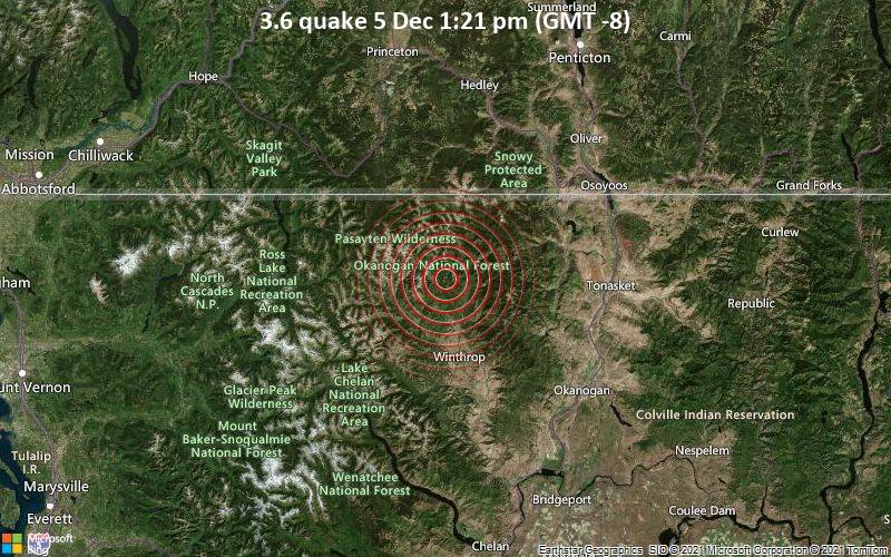 3.6 quake 5 Dec 1:21 pm (GMT -8)