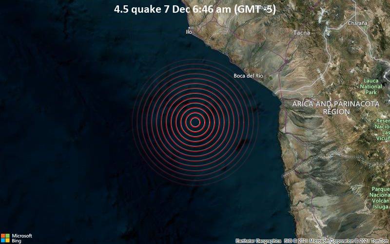 4.5 quake 7 Dec 6:46 am (GMT -5)