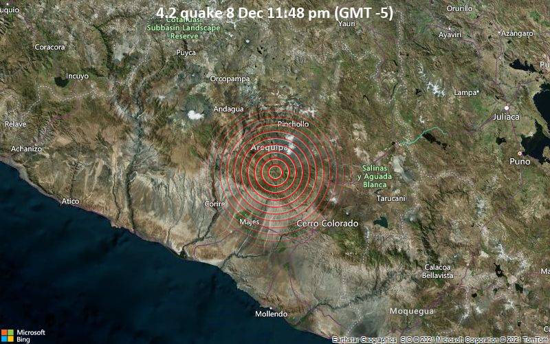 4.2 quake 8 Dec 11:48 pm (GMT -5)