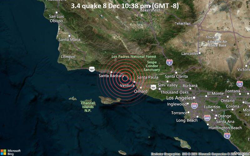 3.4 quake 8 Dec 10:38 pm (GMT -8)
