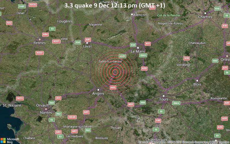 3.3 quake 9 Dec 12:13 pm (GMT +1)