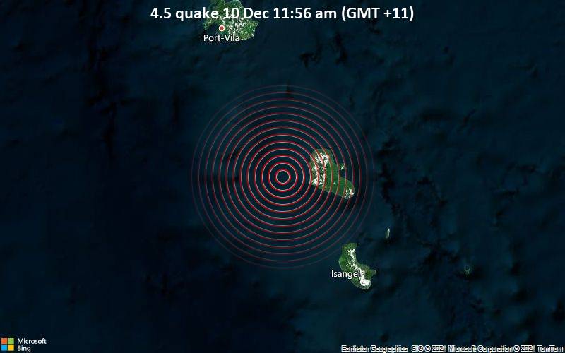 4.5 quake 10 Dec 11:56 am (GMT +11)