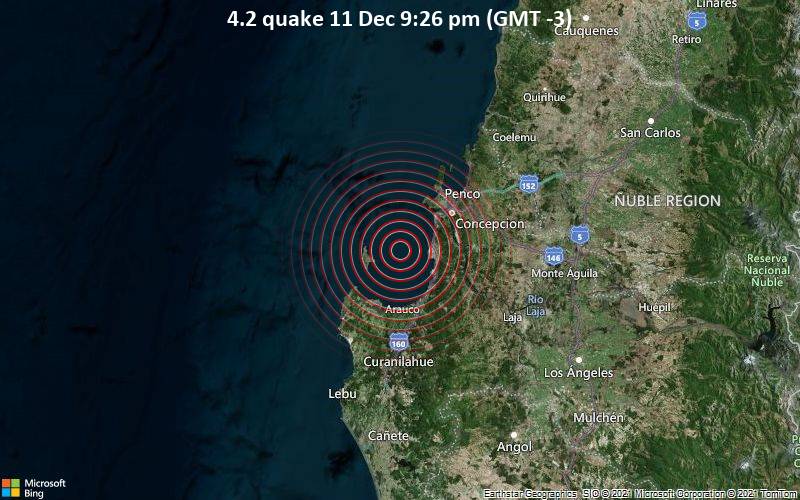 4.2 quake 11 Dec 9:26 pm (GMT -3)