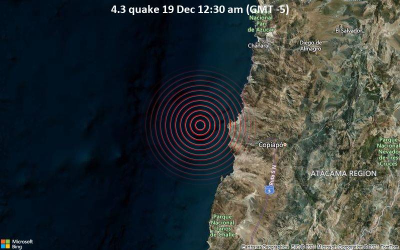 4.3 quake 19 Dec 12:30 am (GMT -5)