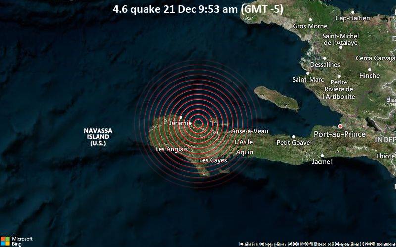 4.6 quake 21 Dec 9:53 am (GMT -5)