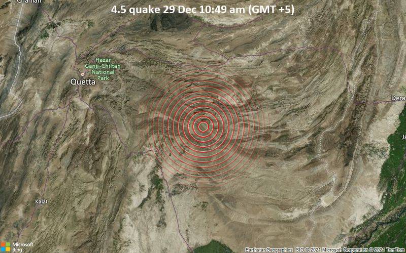 4.5 quake 29 Dec 10:49 am (GMT +5)