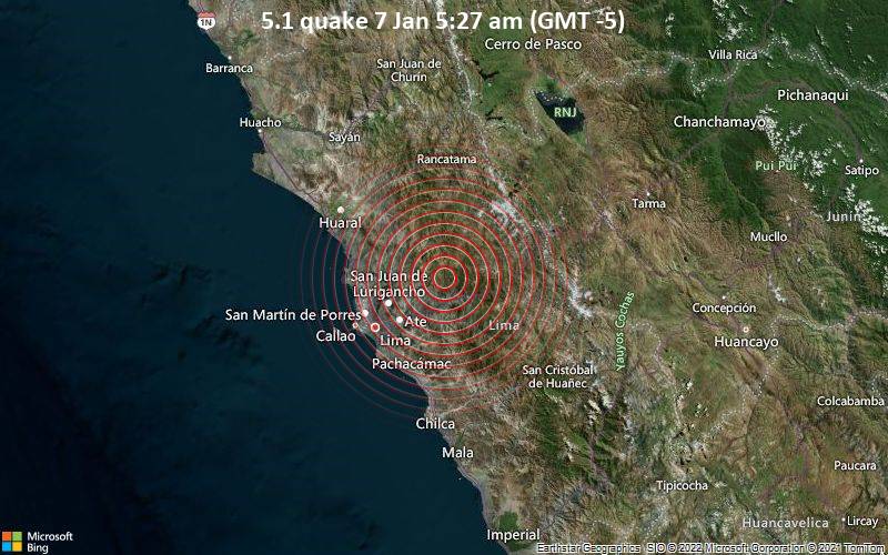 5.1 quake 7 Jan 5:27 am (GMT -5)