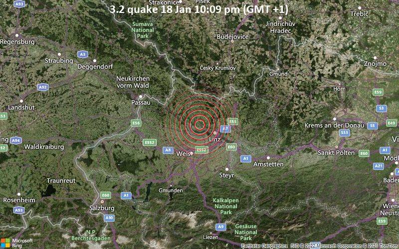 3.2 quake 18 Jan 10:09 pm (GMT +1)