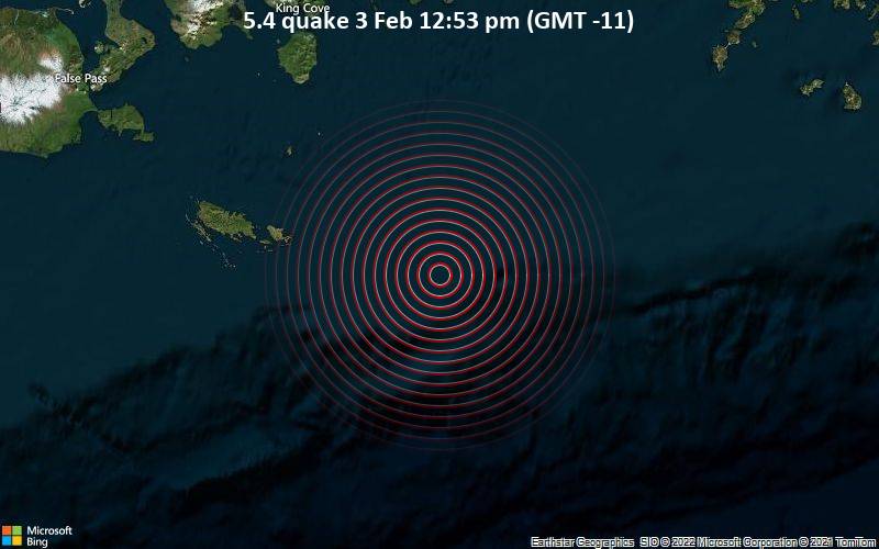 5.4 quake 3 Feb 12:53 pm (GMT -11)