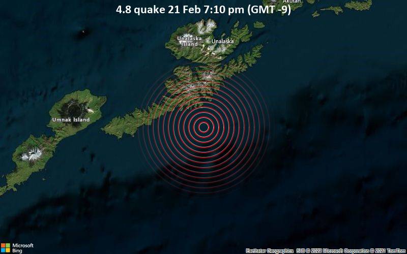 4.8 quake 21 Feb 7:10 pm (GMT -9)