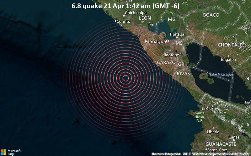 6.8 quake 21 Apr 1:42 am (GMT -6)