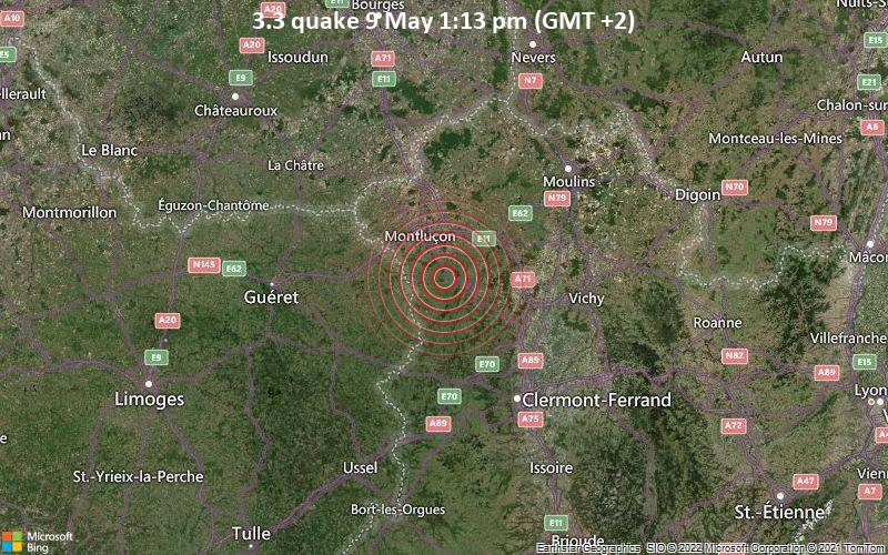 3.3 quake 9 May 1:13 pm (GMT +2)