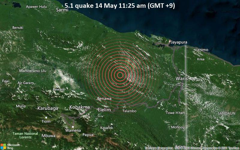 5.1 quake 14 May 11:25 am (GMT +9)