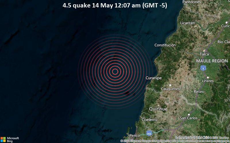 4.5 quake 14 May 12:07 am (GMT -5)