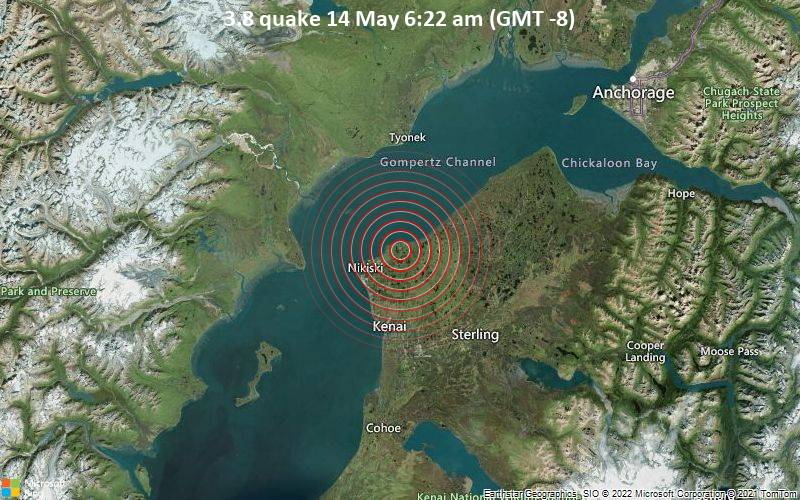 3.8 quake 14 May 6:22 am (GMT -8)