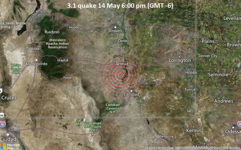 3.1 quake 14 May 6:00 pm (GMT -6)