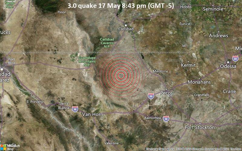 3.0 quake 17 May 8:43 pm (GMT -5)