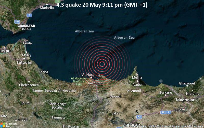 4.3 quake 20 May 9:11 pm (GMT +1)
