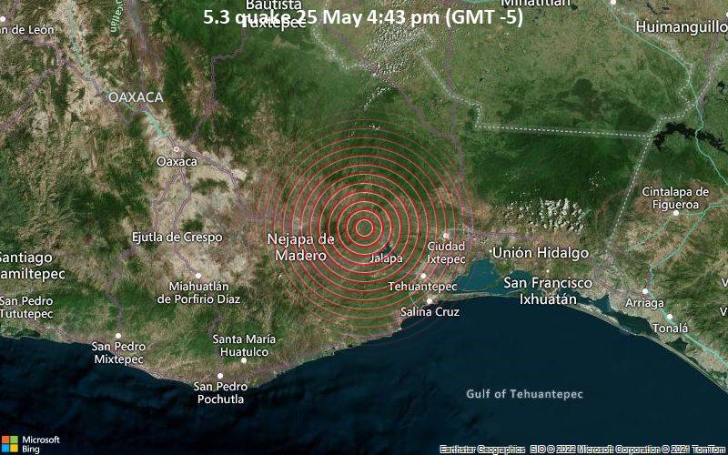 5.3 quake 25 May 4:43 pm (GMT -5)