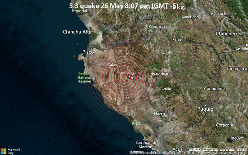 5.3 quake 26 May 8:07 pm (GMT -5)