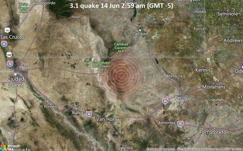 3.1 quake 14 Jun 2:59 am (GMT -5)