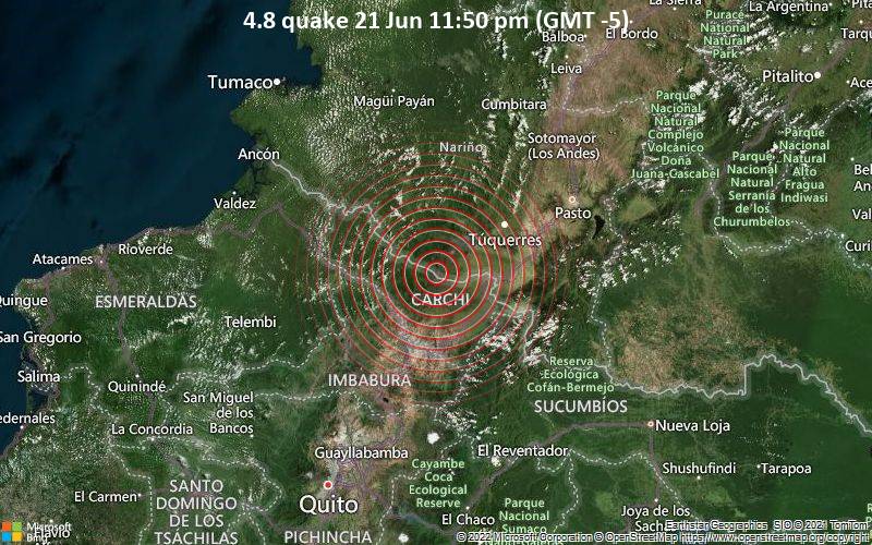 4.8 quake 21 Jun 11:50 pm (GMT -5)