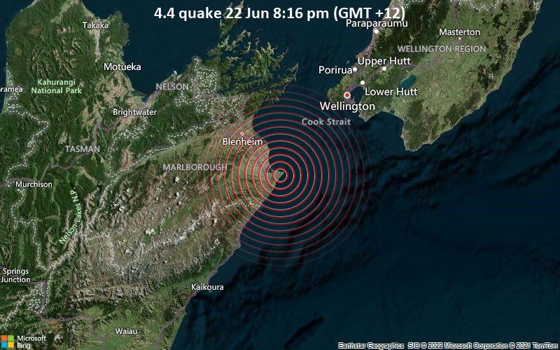 4.4 quake 22 Jun 8:16 pm (GMT +12)