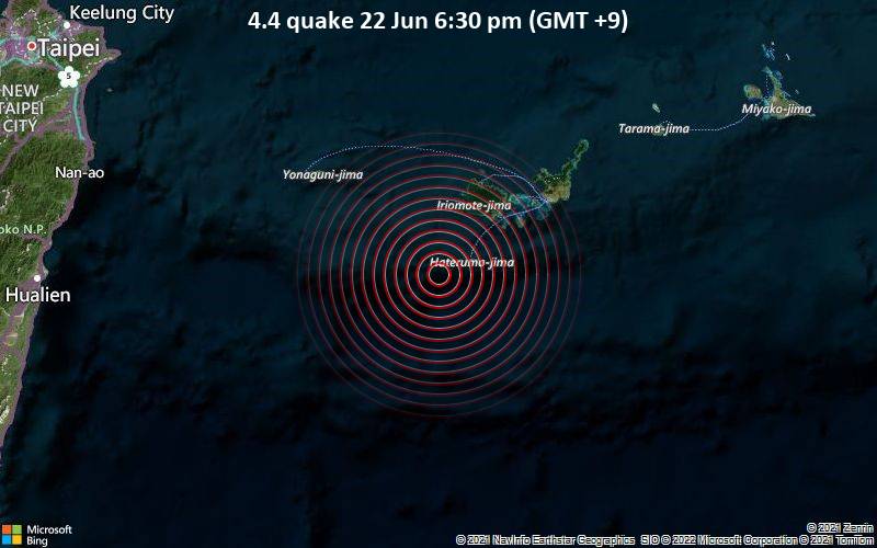 4.4 quake 22 Jun 6:30 pm (GMT +9)